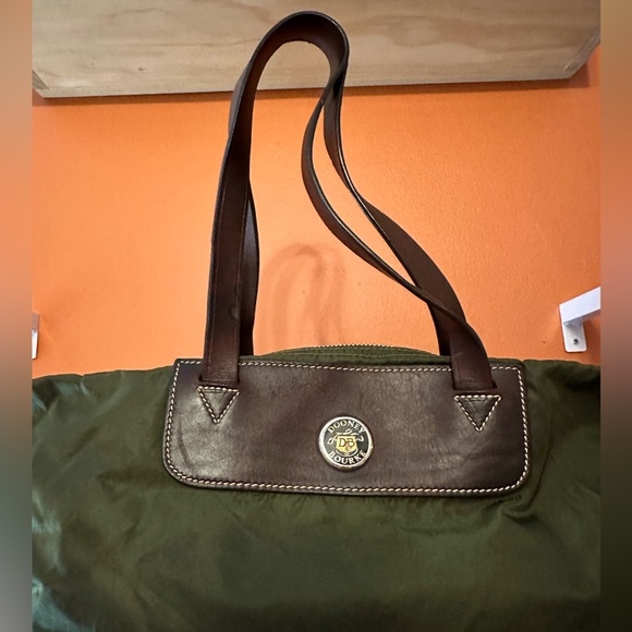 DOONEY & BOURKE Nylon Hunter Green Tote (EUC) - Picture 5 of 6